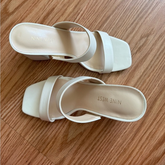 Nine West 2 Strap Block Heel Sandals - Picture 5 of 6